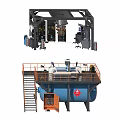 Heavy Duty Industrial Equipment Featuring Metal Structure Platform Stairs And Storage Tank Components