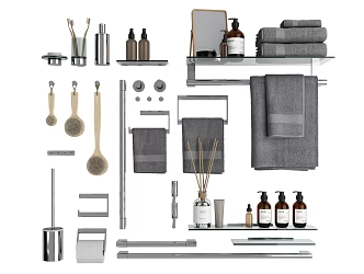 Modern bathroom small bathroom hardware accessories 3d model