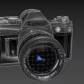 Kanon Digital Camera With SAMURAI 28mm F22 Lens And Sky Feature