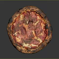 Delicious Freshly Baked Pizza With Crispy Crust Melted Cheese Pepperoni And Herbs