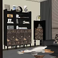 Middle French Locker 3d model