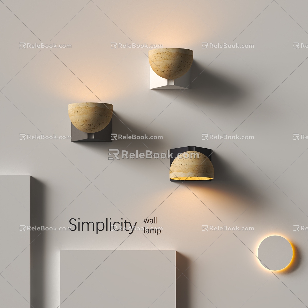 Modern creative wall lamp personalized wall lamp 3d model