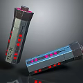 Portable Daily Use Electrical Devices With Red And Blue LED Lights