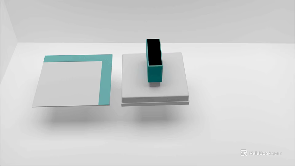 Modern Musical Instruments And Art Supplies With Brushes Canvas And String Instruments 3d model