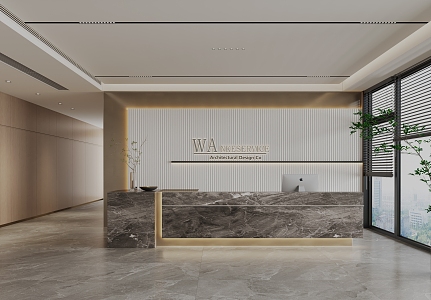 Reception area 3d model