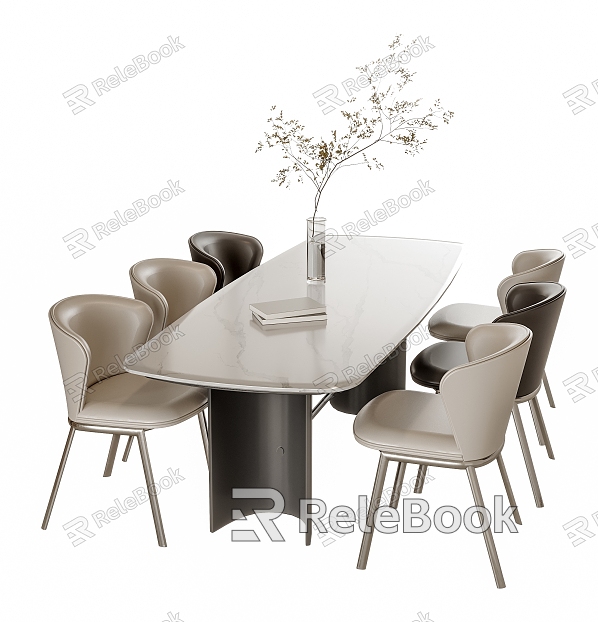 Modern Dining Table Chair Combination Dining Table Chair model