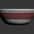 Traditional Ramen Bowl With Decorative Pattern Soft Boiled Eggs Noodles And Broth