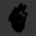 Advanced Mechanical Heart Medical Device With Black Body Red Components And Tubular Structure
