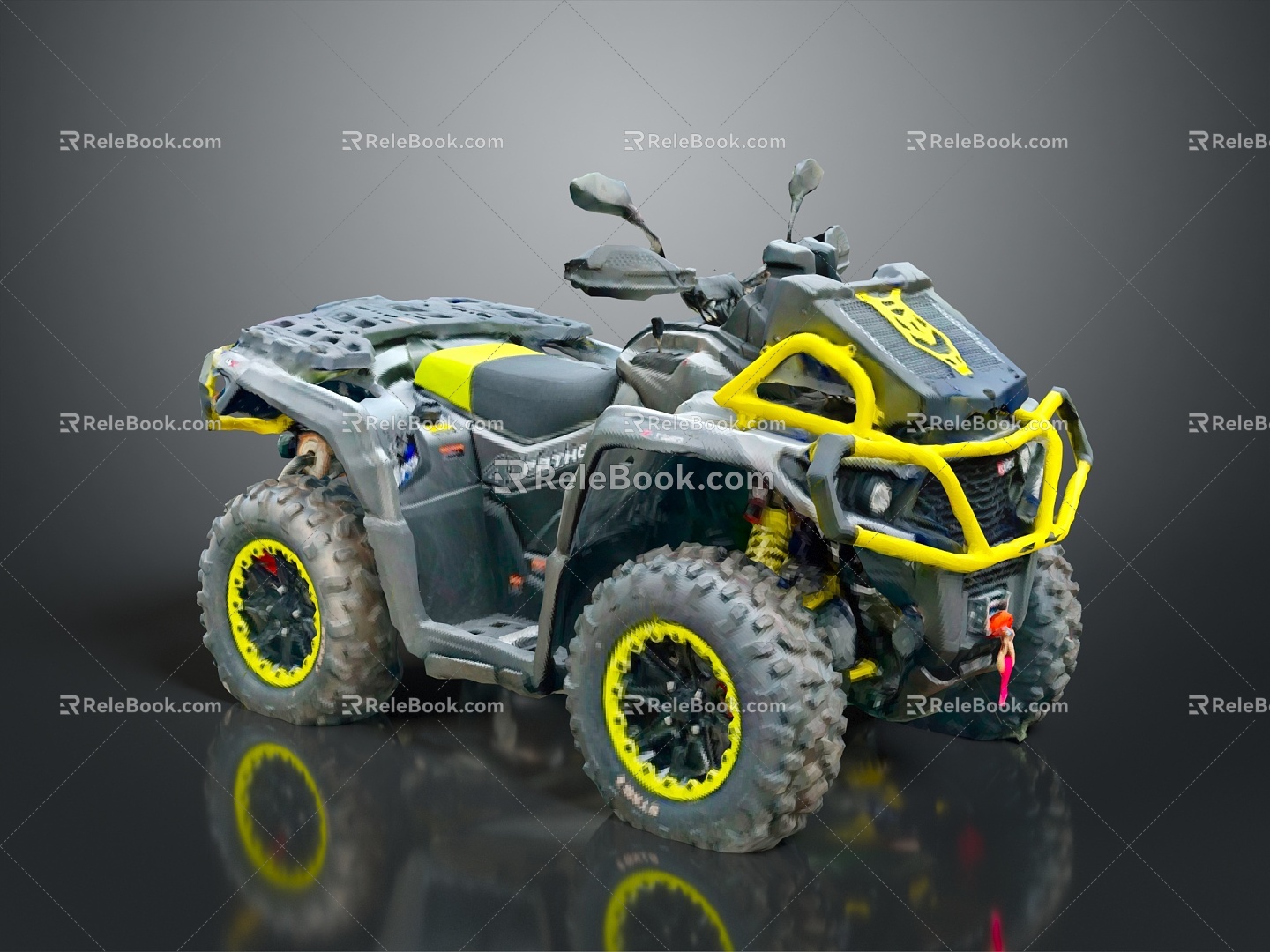 All Terrain Vehicle Toy Car Four-wheeler Beach Car Four-wheel Motorcycle Mountain Bike Off-road Mountain Bike 3d model