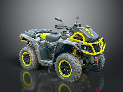 All Terrain Vehicle Toy Car Four-wheeler Beach Car Four-wheel Motorcycle Mountain Bike Off-road Mountain Bike 3d model