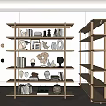 Modern Storage Rack Display Cabinet 3d model