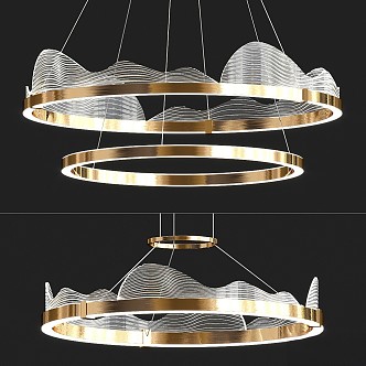 Chandelier Dignity Ring Lampatron 3d model