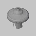 Advanced Fighter Jet With Green Beam And Circular Windows In Flight Scene