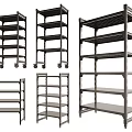 Sturdy Metal Shelving Units With Multiple Tiers Mobile And Fixed Designs For Storage