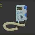 Modern Monitoring Equipment Monitor Blood Pressure Monitoring Heart Monitoring 3d model