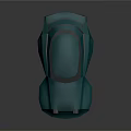 Futuristic Sleek Teal Transparent Concept Car With Smooth Aerodynamic Body Design