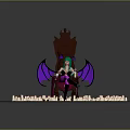 Game Movie Character With Green Hair Purple Wings Sitting On Throne Surrounded By Candles