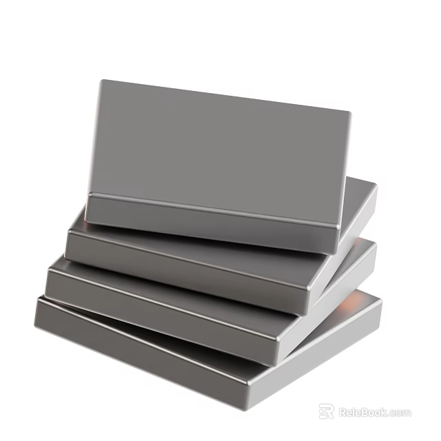 High Quality Industrial Metal Blocks Stacked For Heavy Duty Equipment 3d model 