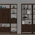 Traditional Chinese Wooden Bogu Shelf Displaying Vases Tea Sets Books And Decorative Items