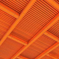 Wooden Ceiling With Beam And Slat Structure 3d model