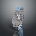 Elegant Silver Wristwatch With Stainless Steel Band And Modern Classic Design