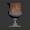 Modern Wine Glass Metal Wine Glass Silver Wine Glass Copper Wine Glass Antique Wine Glass 3d model