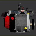 High Performance Automotive Turbocharger With Pink Air Filter And Connecting Piping