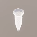 Elegant Transparent Glass Vase With Spiral Design For Modern Home Decoration