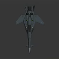 Futuristic Teal Aircraft Model Featuring Detailed Surface Cockpit Wings And Engines