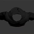 Gray Hoodie With Red Flame Design On Sleeves And Front Pocket