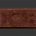 Wooden Storage Box With Intricate Carved Patterns And Top Handle For Home Organizing