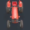 Agricultural Tractor Realistic Machine Machinery Agricultural Tractor Motor Vehicle Function Car Red 3d model