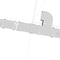 Silver Metal Fire Equipment Wall Mounted Piping System on Gray Wall