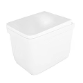 Contemporary White Bathroom Suite Featuring Square Shape And Sleek Finish
