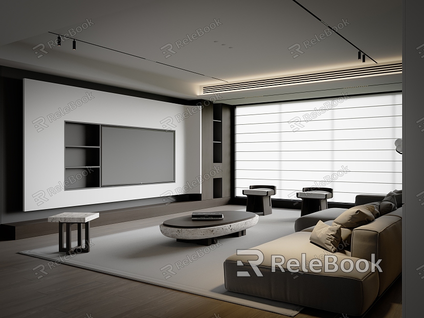 modern living room model