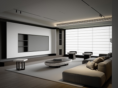 modern living room model