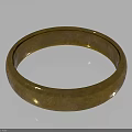 Gold Fashion Ring Accessory With Shiny Metallic Finish And Sleek Surface Design