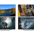 Television Screens Display Natural Landscape Images Elephant Scene And Countdown Timer 3d model