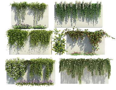 Modern Green Plant Vine Man Climbing Vine Flowers and Plants Wall Climbing Tiger Landscape Vine Man Vine Man Green Plant 3d model