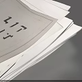 Soft White Tissues With Simple Black Line Patterns On Gray Background