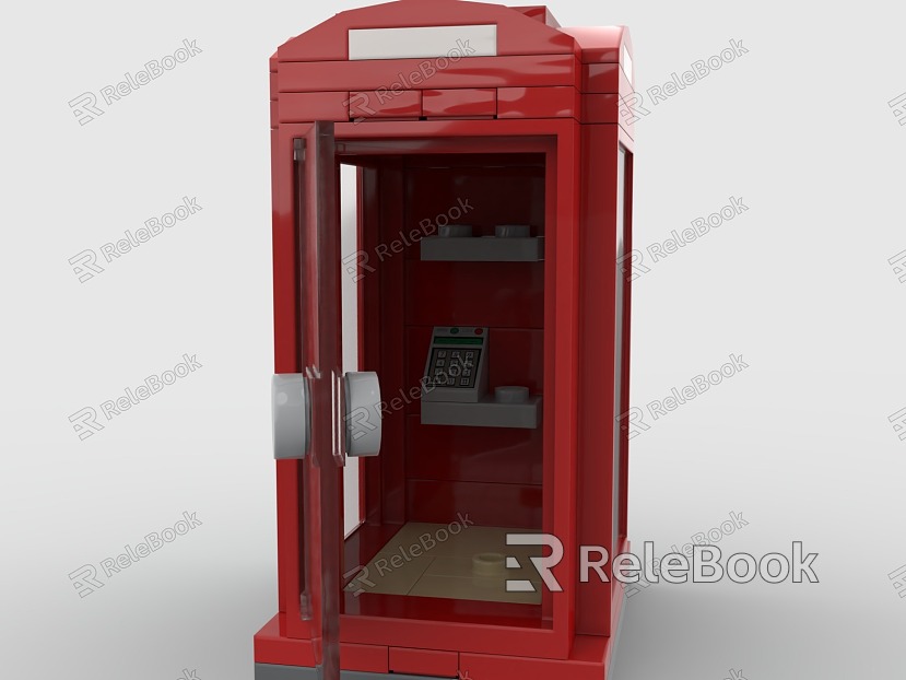 Lego phone booth model