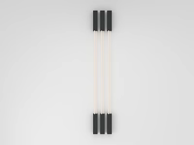 Modern Minimalist Wall Lamp With Black And White Linear Design For Home Decor 3d model