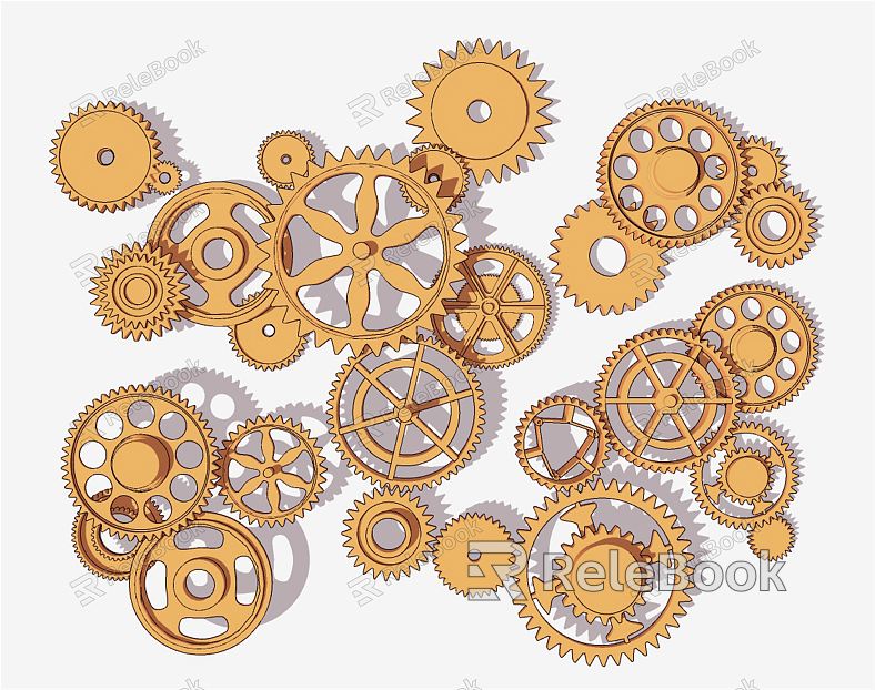 Modern Gear Gear Wall Decoration Pendant model