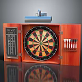 Arrow target wooden target arena archery target gun target shooting military goods 3d model