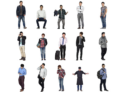 Modern men Asian men model