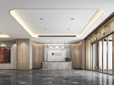 New Chinese-style Sales Department Shapan District Reception Area 3d model