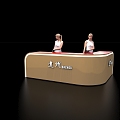 Modern Reception Desk Reception Desk 3d model