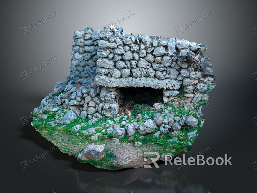 Cave Mountain Cave Cave Realistic model