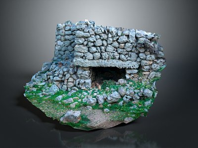 Cave Mountain Cave Realistic model