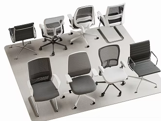 Modern Office Chair Computer Chair Swivel Chair 3d model